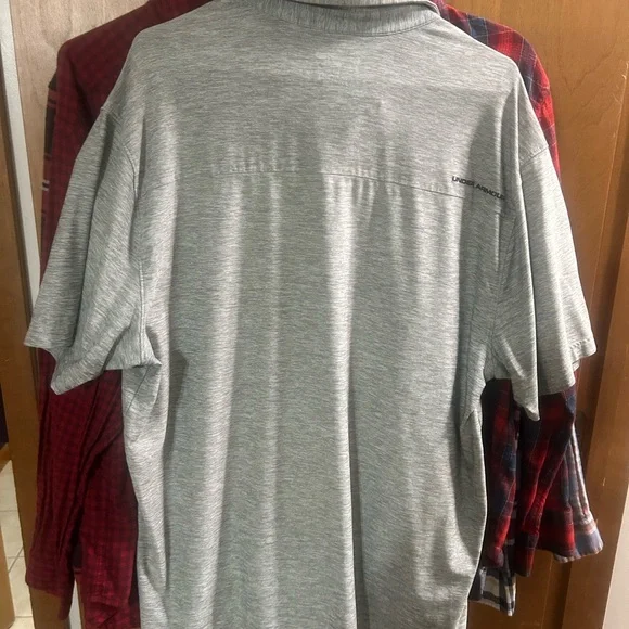 Under Armour Men's Gray Polo Golf Shirt XL EUC - Picture 5 of 8
